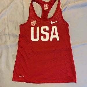 Nike dri-fit Olympic USA racer back tank. Sz small